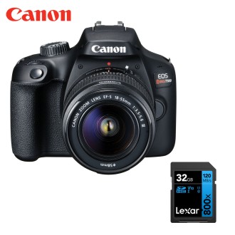 Camara Canon EOS T100 + 18-55mm III + memoria (nueva)